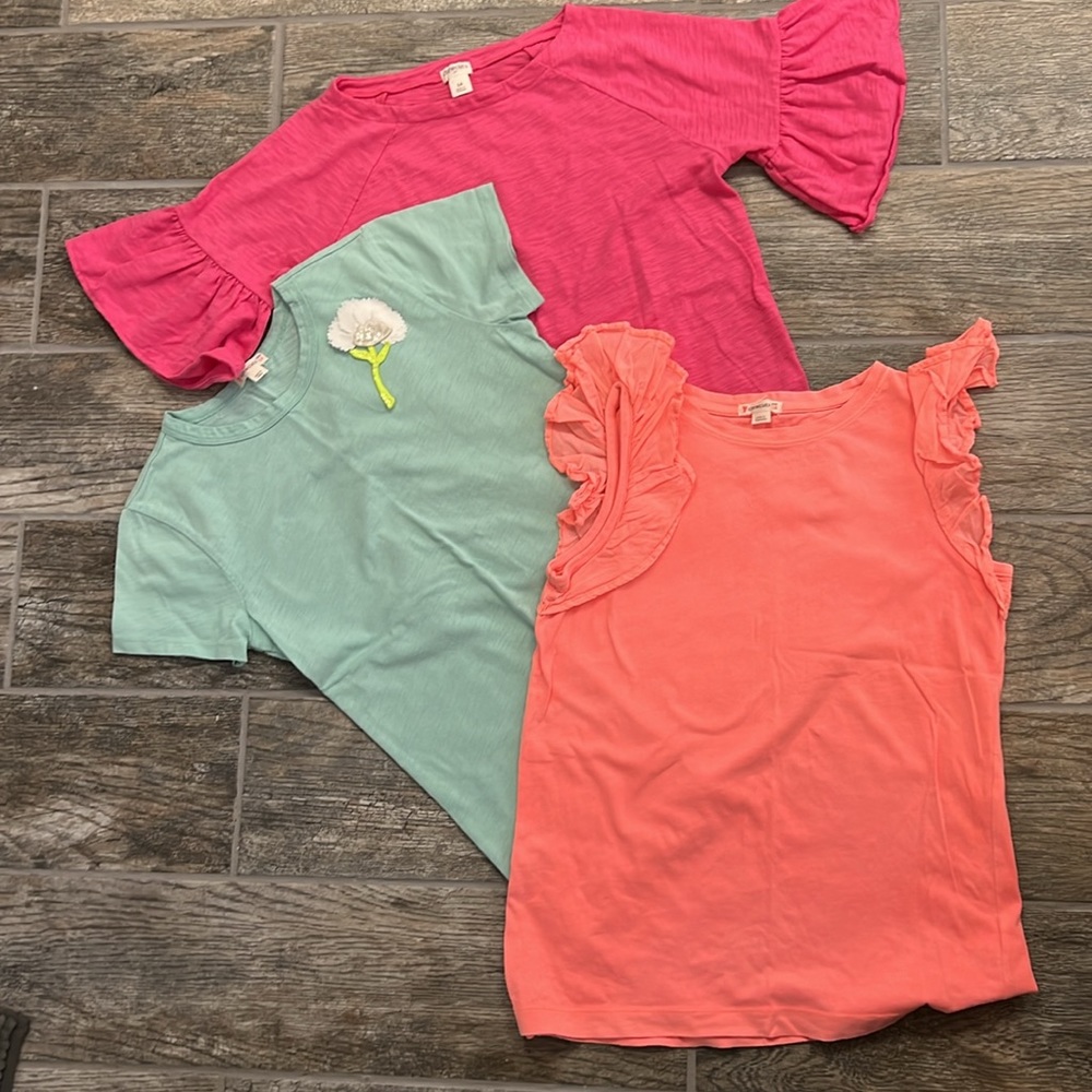 Crewcuts Pink, Teal, and Coral Kids Tops